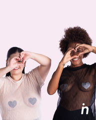 Party Heart - Stickers para cubrir los pezones de un solo uso, 2 pares - Nipskin Salvador