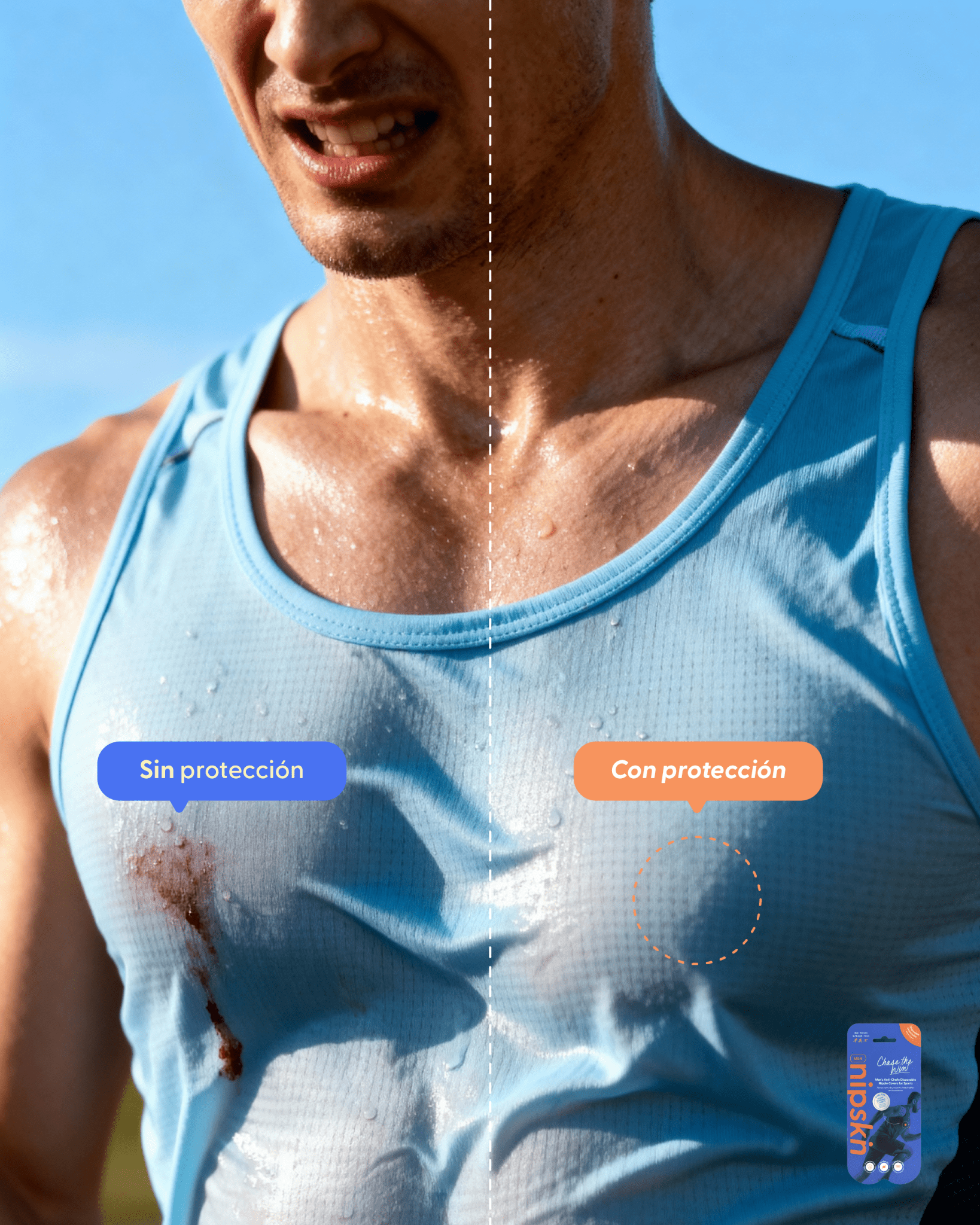 Protector de Pezón Anti - Roce (Pack x10 pares), Chase the Win - Nipskin® - Nipskin Salvador