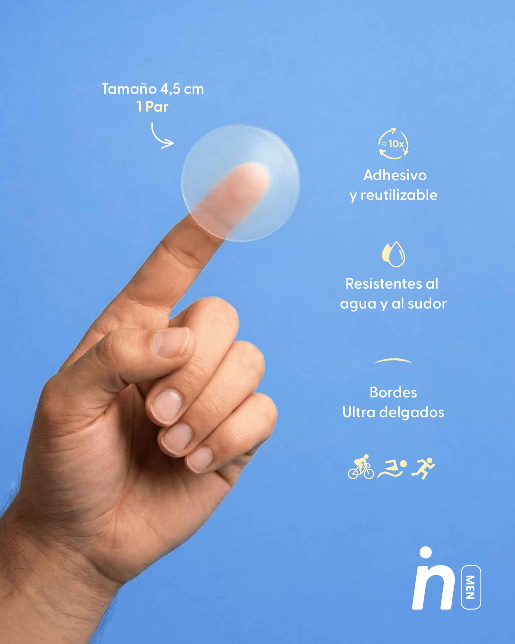 Protector de Pezón Anti - Roce Reutilizable (Silicona Pro), Own the Game - Nipskin® - Nipskin Salvador